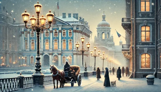 Типовое изображение зимнего Петербурга