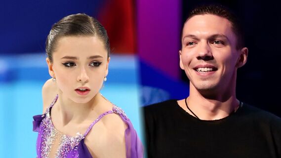 Валиева вышла на лед с партнером вдвое старше ее