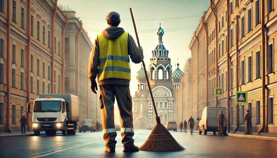 Метла любого перевоспитает: злостный алиментщик из Петербурга исправился после сурового наказания властей
