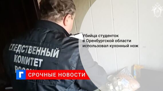 Убийца студенток в Оренбургской области использовал кухонный нож