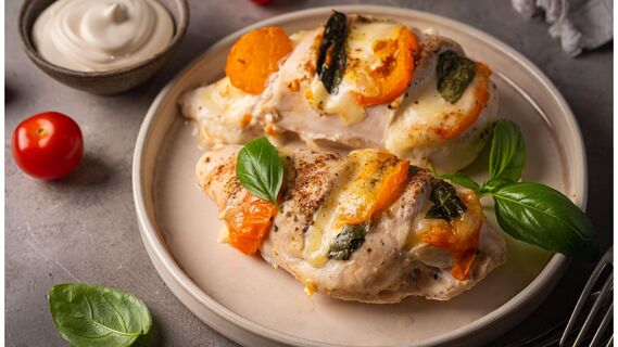 Необычный рецепт куриной грудки с начинкой