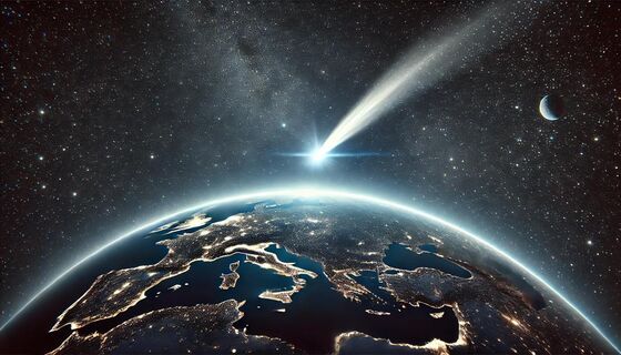 Космонавты опубликовали редкие кадры кометы: впечатляющее явление, которое случается раз в 70 лет (фото)