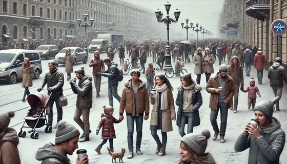 Петербуржцы на отдыхе
