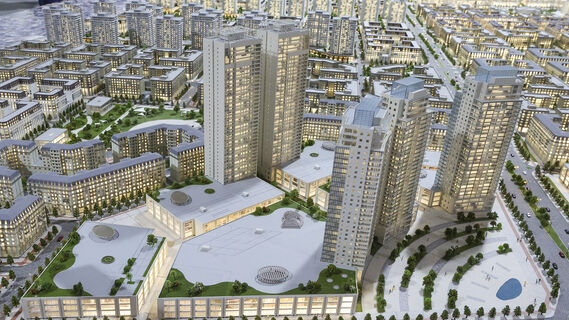 Макет, город