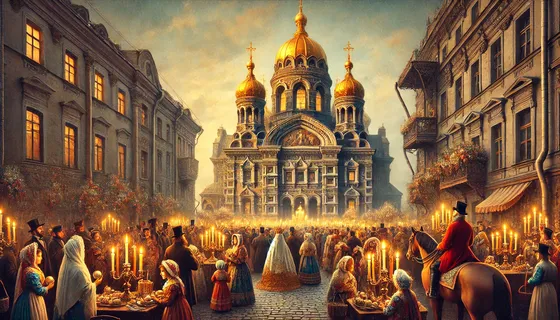 Празднование Пасхи в Петербурге