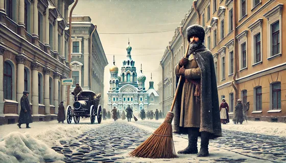 Дворник в дореволюционном Петербурге