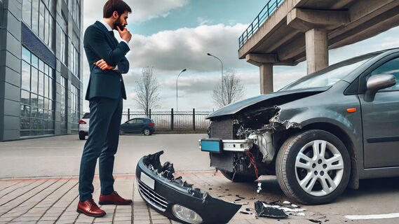 Авто без бампера
