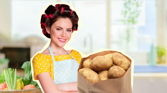 Как почистить картошку за пару секунд