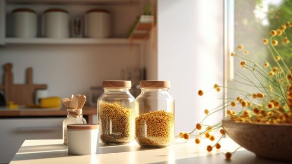 Держать на кухне лучше полные банки