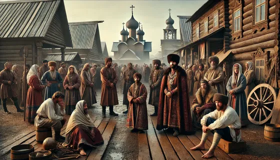 Бояре и народ арт