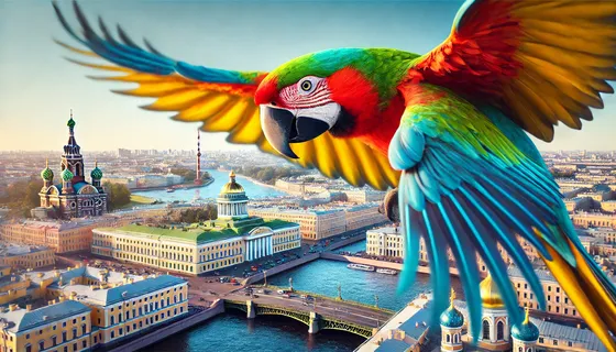 Свободу попугаям: в Петербурге заметили экзотическую птичку (фото)