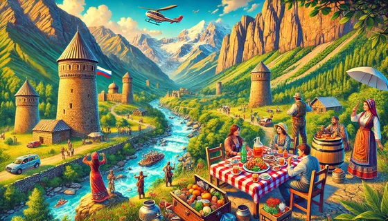 Арт-изображение Дагестана