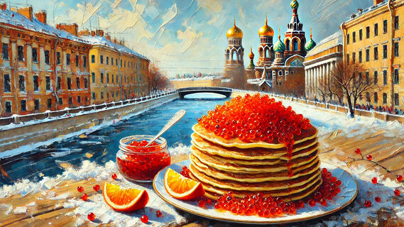 Блины с икрой