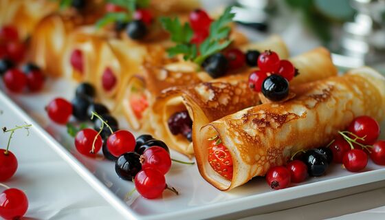 Блины, выпечка, Масленица, ягоды