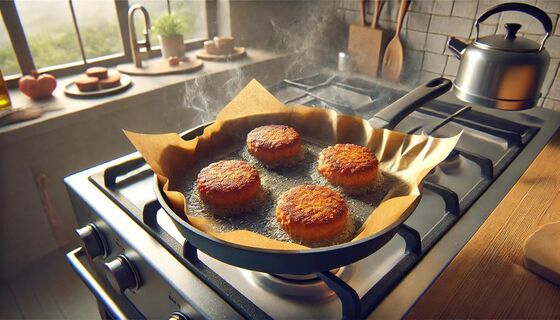 Не будете отмывать кухню после готовки: вот для чего при жарке котлет хозяйки стелют пергамент на сковороду