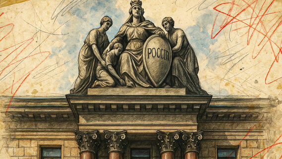 Аллегорическая фигура России со щитом