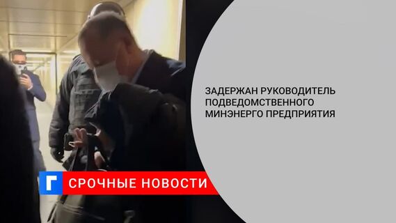 Задержан руководитель ФГУПа, подведомственного Минэнерго