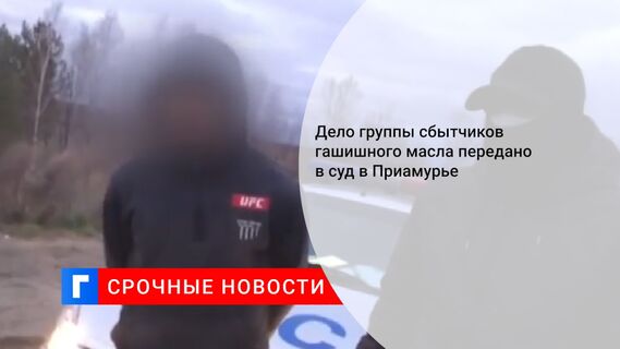 Дело группы сбытчиков гашишного масла передано в суд в Приамурье