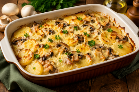 Ленивая картошка с грибами на ужин: секрет сливочной запеканки, которую сметают со стола