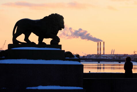 питер, лев, памятник