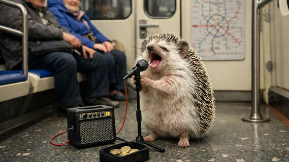 Ежи в метро