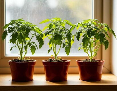 При появлении 4 настоящего листа – обязательно: прищипнули верхушку – и урожайность томатов вырастет в разы даже в комнатных условиях