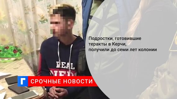 Подростки, готовившие теракты в Керчи, получили до семи лет колонии