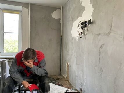 ремонт, квартира, рабочий