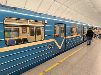 метро, вагон, станция