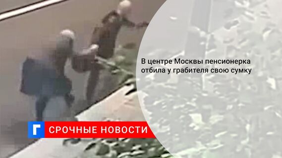 В центре Москвы пенсионерка отбила у грабителя свою сумку
