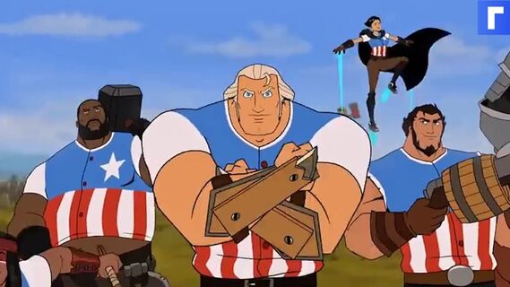 Опубликован трейлер мультфильма про отцов-основателей США с бензопилами