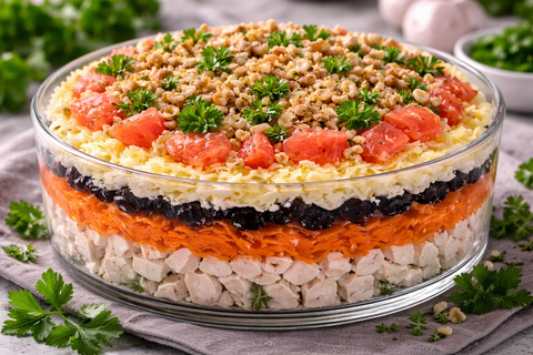 "Принцесса" на праздничном столе: салат, который съедается до последней ложки