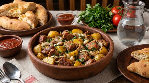 Готовлю ароматное оджахури как в Грузии: мясо тает, картошка золотая