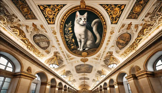 Кошка, метро Петербурга, арт