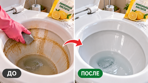 От мочевого камня и известкового налёта отчистила старый унитаз средством для пяток: помог забавный совет из «Работницы»