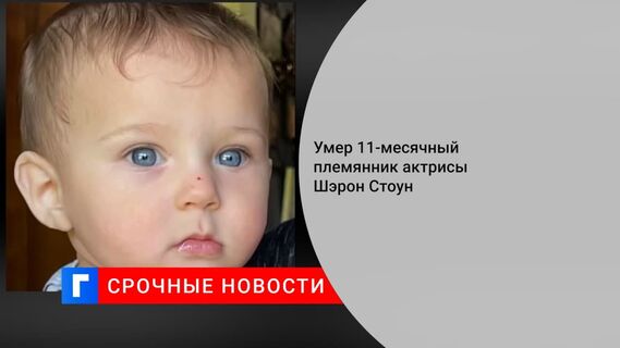 У Шэрон Стоун из-за отказа всех органов умер 11-месячный племянник