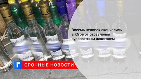 СК завел дело после гибели 8 человек от суррогатного алкоголя в Югре