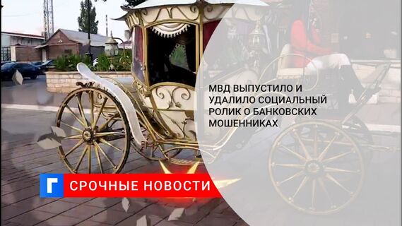 МВД выпустило и удалило социальный ролик о банковских мошенниках
