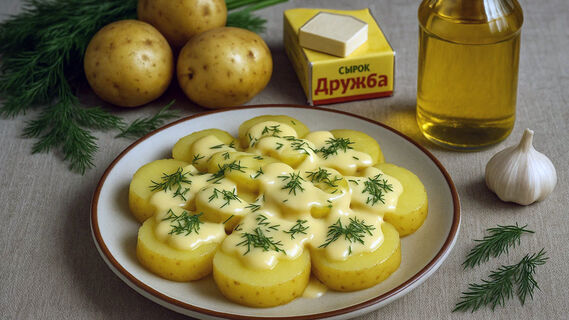 картофель с соусом