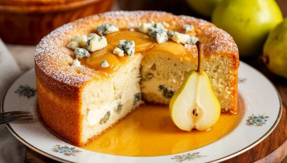 Не просто яблочный пирог: шарлотка с грушей, сырной корочкой и щепоткой корицы