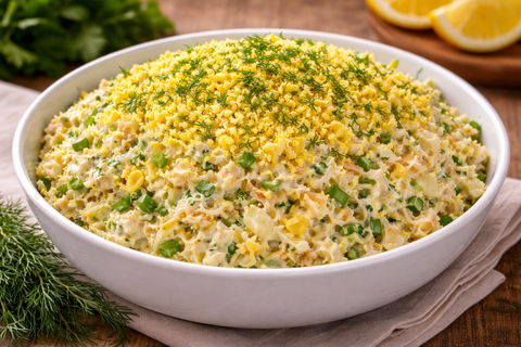 Ленивая “Мимоза”: классика за 10 минут, которая улетает со стола первой