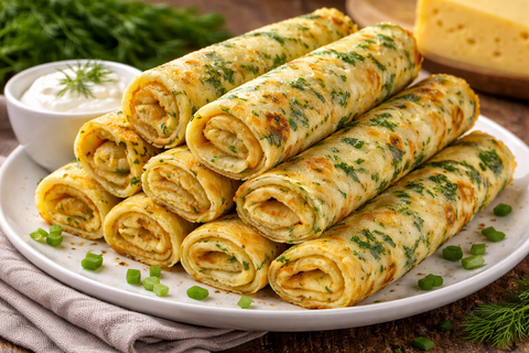 Нежные блины с сыром и зеленью: простой рецепт, который хочется повторять