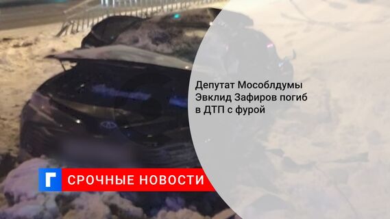 Депутат Мособлдумы Эвклид Зафиров погиб в ДТП с фурой