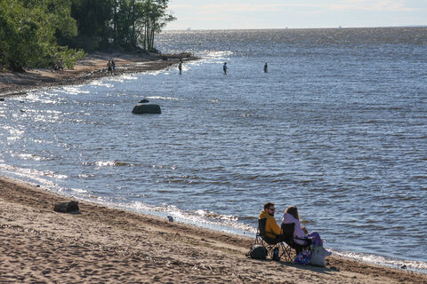 залив, вода