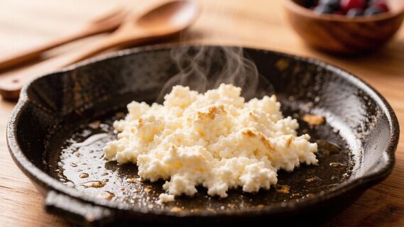 Решил обжарить творог — и получилось неожиданно вкусно: нежная закуска с аппетитной корочкой