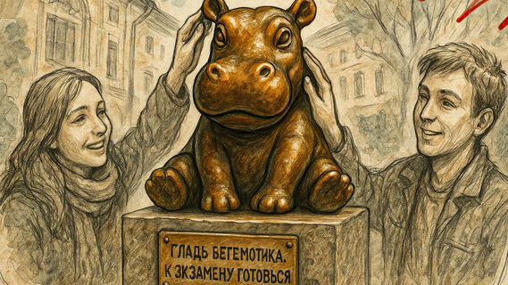 Бронзовая бегемотиха Тоня