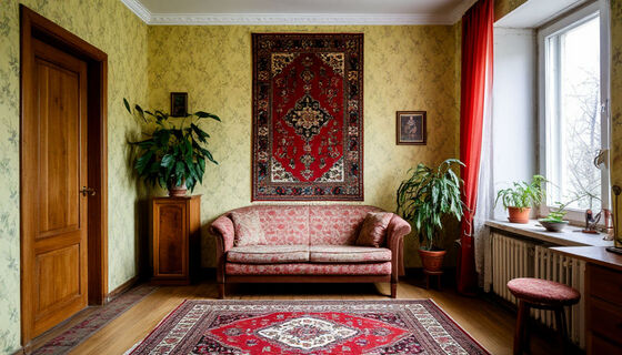 СССР, квартира, ковер