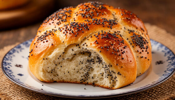 Булочка с маком