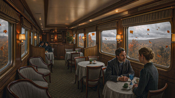 Поезд, люди