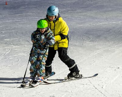 лыжи, горные лыжи, инструктор